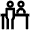 Front Desk Table Meeting Icon from Atlas Line Set