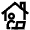 Remote Home Working Icon from Atlas Line Set