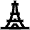 Eiffel Tower Paris Icon from Atlas Line Set