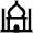 Taj Mahal Icon from Atlas Line Set