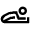 Seated Forward Bend Pose Icon from Atlas Line Set
