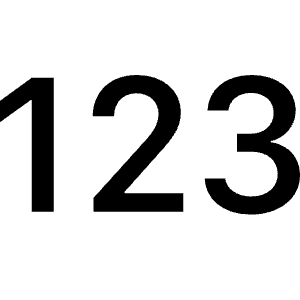 123 Icon from Bootstrap Set