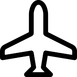Airplane Icon from Bootstrap Set