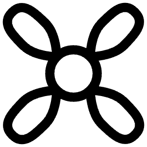 Airplane Helix 45deg Icon from Iconoir Regular Set