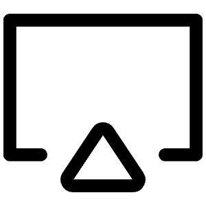 Airplay Icon from Iconoir Regular Set