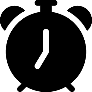 Alarm Fill Icon from Bootstrap Set