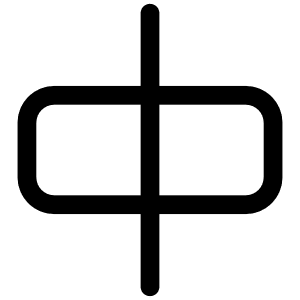 Align Horizontal Centers Icon from Iconoir Regular Set