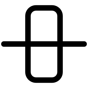 Align Vertical Centers Icon from Iconoir Regular Set