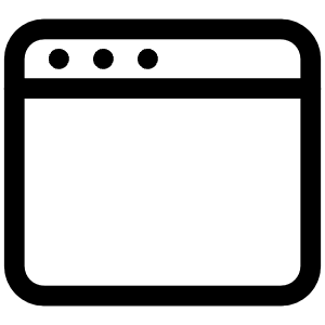 App Window Icon from Iconoir Regular Set
