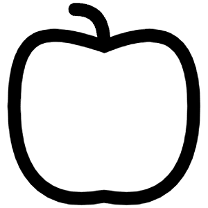 Apple Icon from Iconoir Regular Set