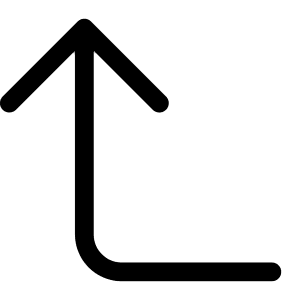 Arrow 90deg Up Icon from Bootstrap Set