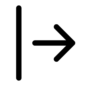 Arrow Bar Right Icon from Bootstrap Set