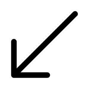 Arrow Down Left Icon from Bootstrap Set