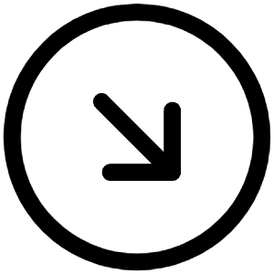 Arrow Down Right Circle Icon from Iconoir Regular Set