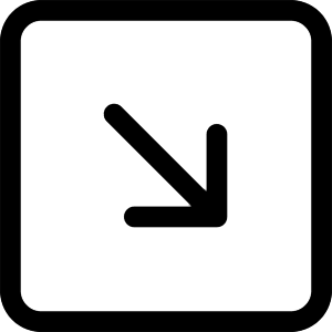 Arrow Down Right Square Icon from Bootstrap Set