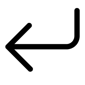 Arrow Return Left Icon from Bootstrap Set