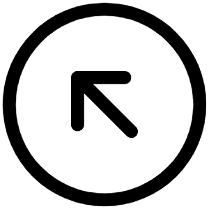Arrow Up Left Circle Icon from Iconoir Regular Set
