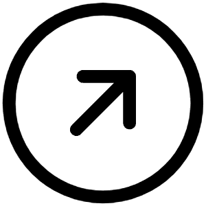 Arrow Up Right Circle Icon from Iconoir Regular Set