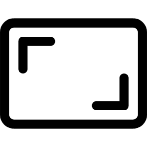 Aspect Ratio Icon from Bootstrap Set
