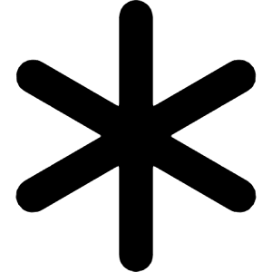 Asterisk Icon from Bootstrap Set