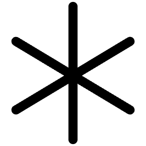 Asterisk Icon from Iconoir Regular Set