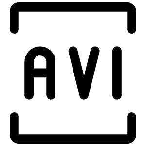 Avi Format Icon from Iconoir Regular Set