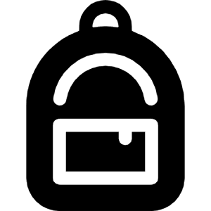 Backpack Fill Icon from Bootstrap Set