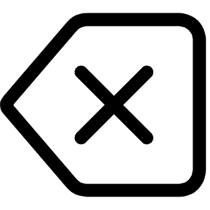 Backspace Icon from Bootstrap Set