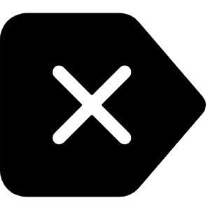 Backspace Reverse Fill Icon from Bootstrap Set