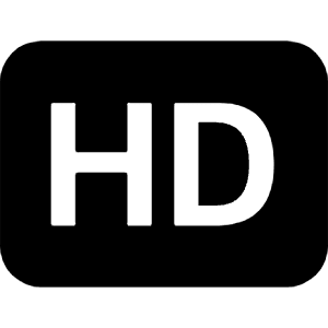 Badge Hd Fill Icon from Bootstrap Set