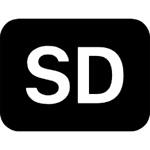 Badge Sd Fill Icon from Bootstrap Set