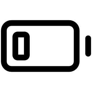 Battery 25 Icon from Iconoir Regular Set