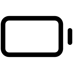 Battery Empty Icon from Iconoir Regular Set