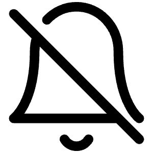 Bell Off Icon from Iconoir Regular Set