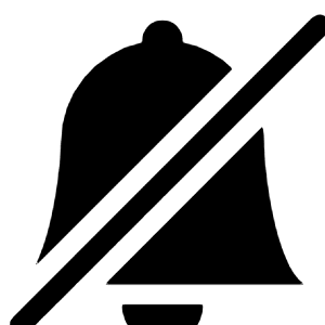 Bell Slash Fill Icon from Bootstrap Set