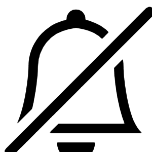 Bell Slash Icon from Bootstrap Set