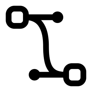 Bezier2 Icon from Bootstrap Set