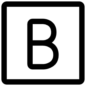 Bold Square Icon from Iconoir Regular Set