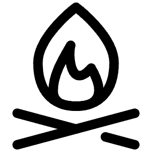 Bonfire Icon from Iconoir Regular Set