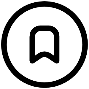 Bookmark Circle Icon from Iconoir Regular Set