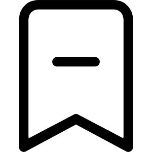 Bookmark Dash Icon from Bootstrap Set
