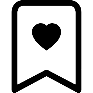 Bookmark Heart Icon from Bootstrap Set