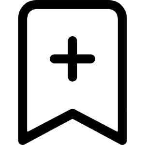 Bookmark Plus Icon from Bootstrap Set