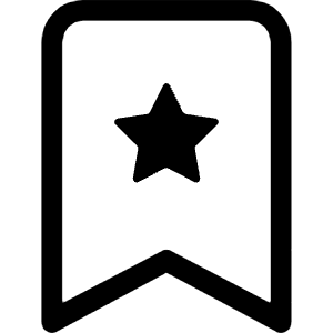 Bookmark Star Icon from Bootstrap Set
