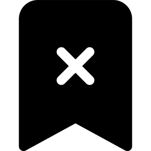 Bookmark X Fill Icon from Bootstrap Set