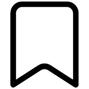Bookmark Icon from Iconoir Regular Set