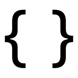 Braces Icon from Bootstrap Set