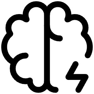 Brain Electricity Icon from Iconoir Regular Set