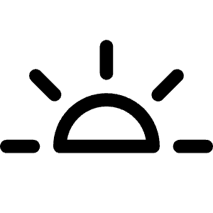 Brightness Alt High Icon from Bootstrap Set