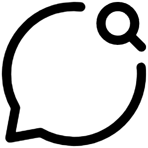 Bubble Search Icon from Iconoir Regular Set